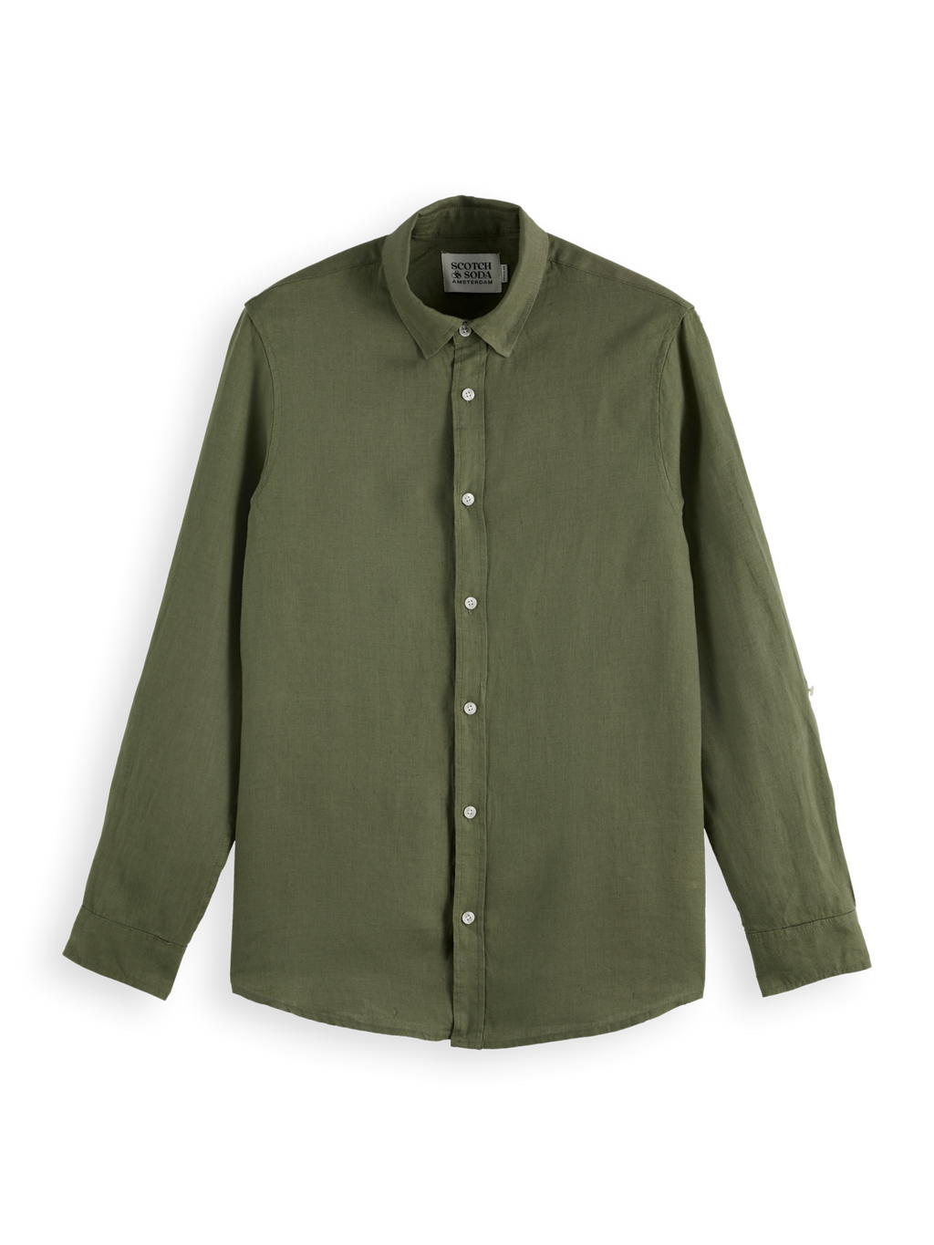 Regular-Fit Linen Button Down Shirt