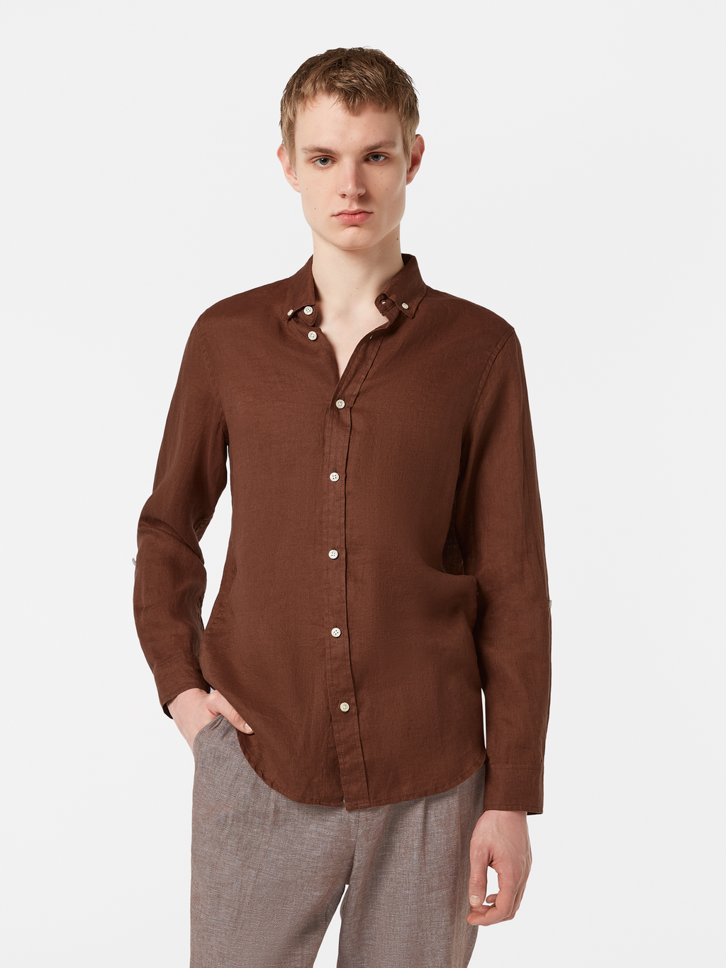 Regular-Fit Linen Shirt