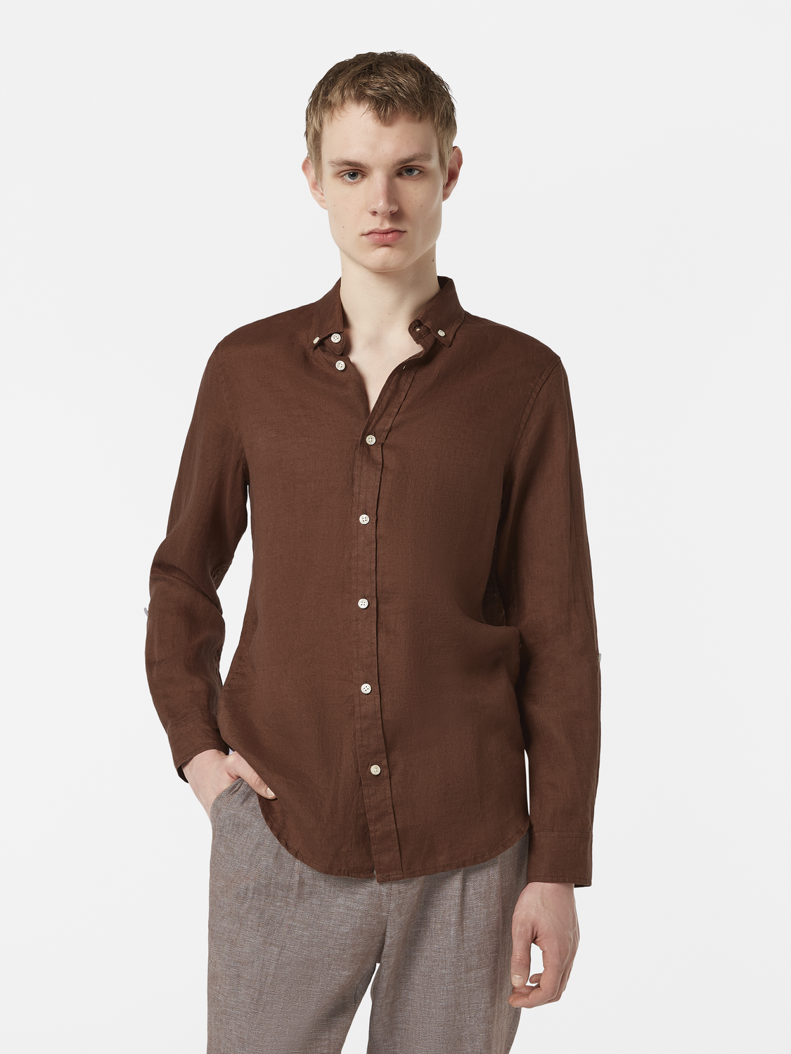 Regular-Fit Linen Shirt