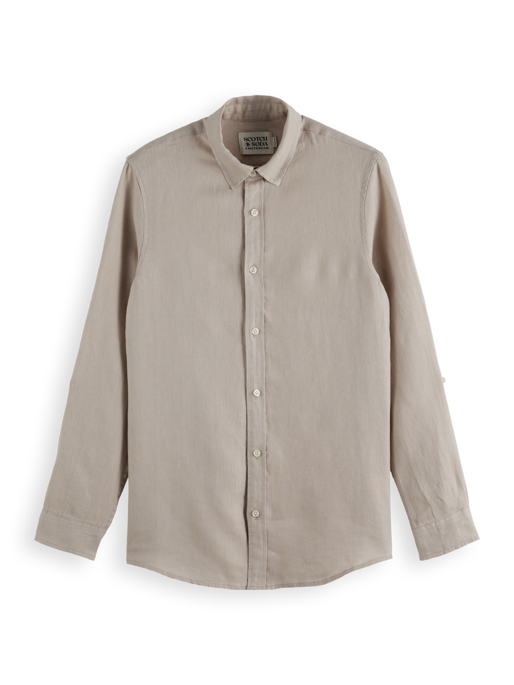 Regular Fit Linen Button Down Shirt