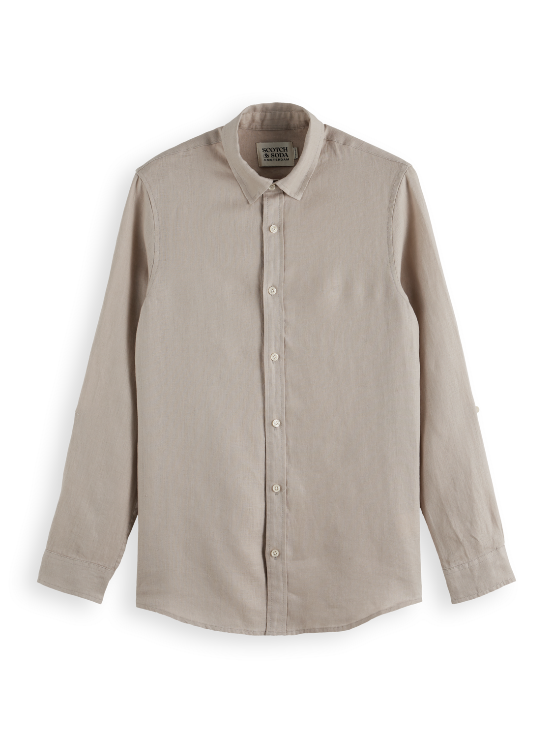 Regular Fit Linen Button Down Shirt