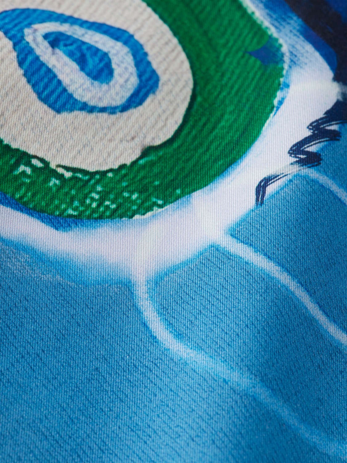 Abstract Island Printed Relaxed-Fit Shirt