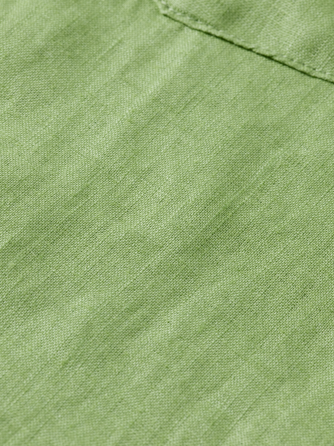 Regular Fit Linen Short Sleeve Button Down Shirt