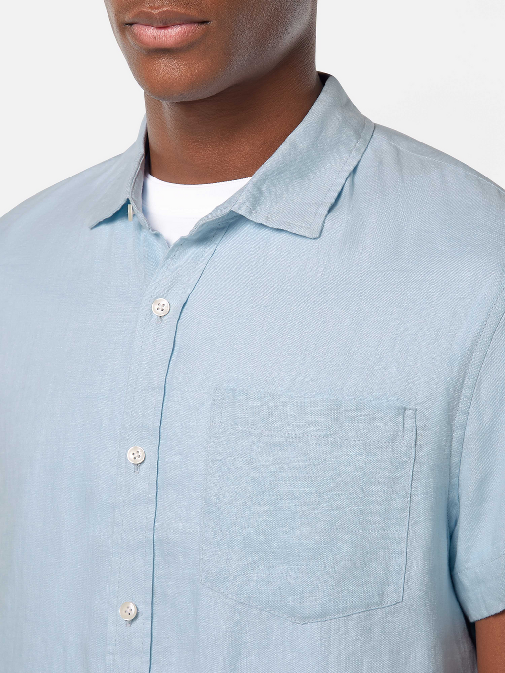 Regular-Fit Short-Sleeve Linen Shirt