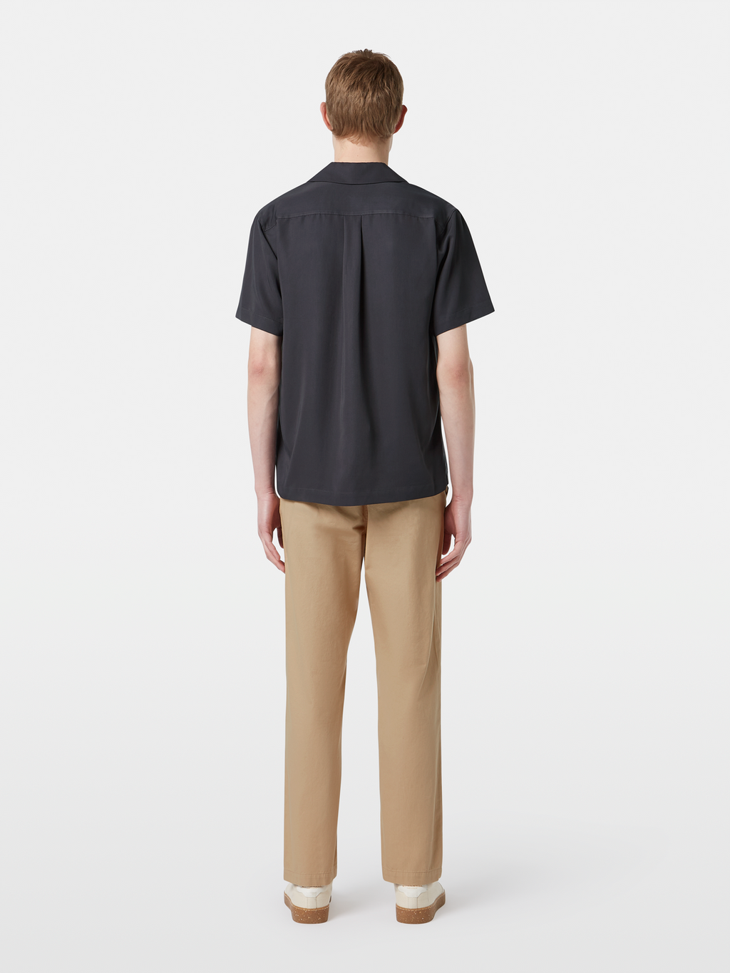 Regular-Fit Sateen Short Sleeve Shirt