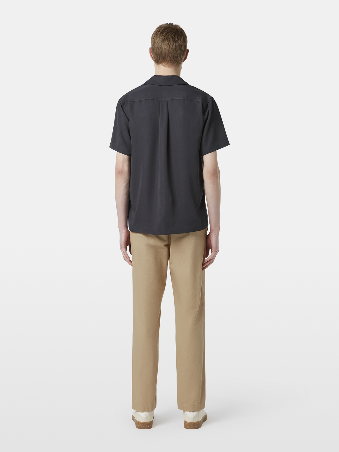 Regular-Fit Sateen Short Sleeve Shirt