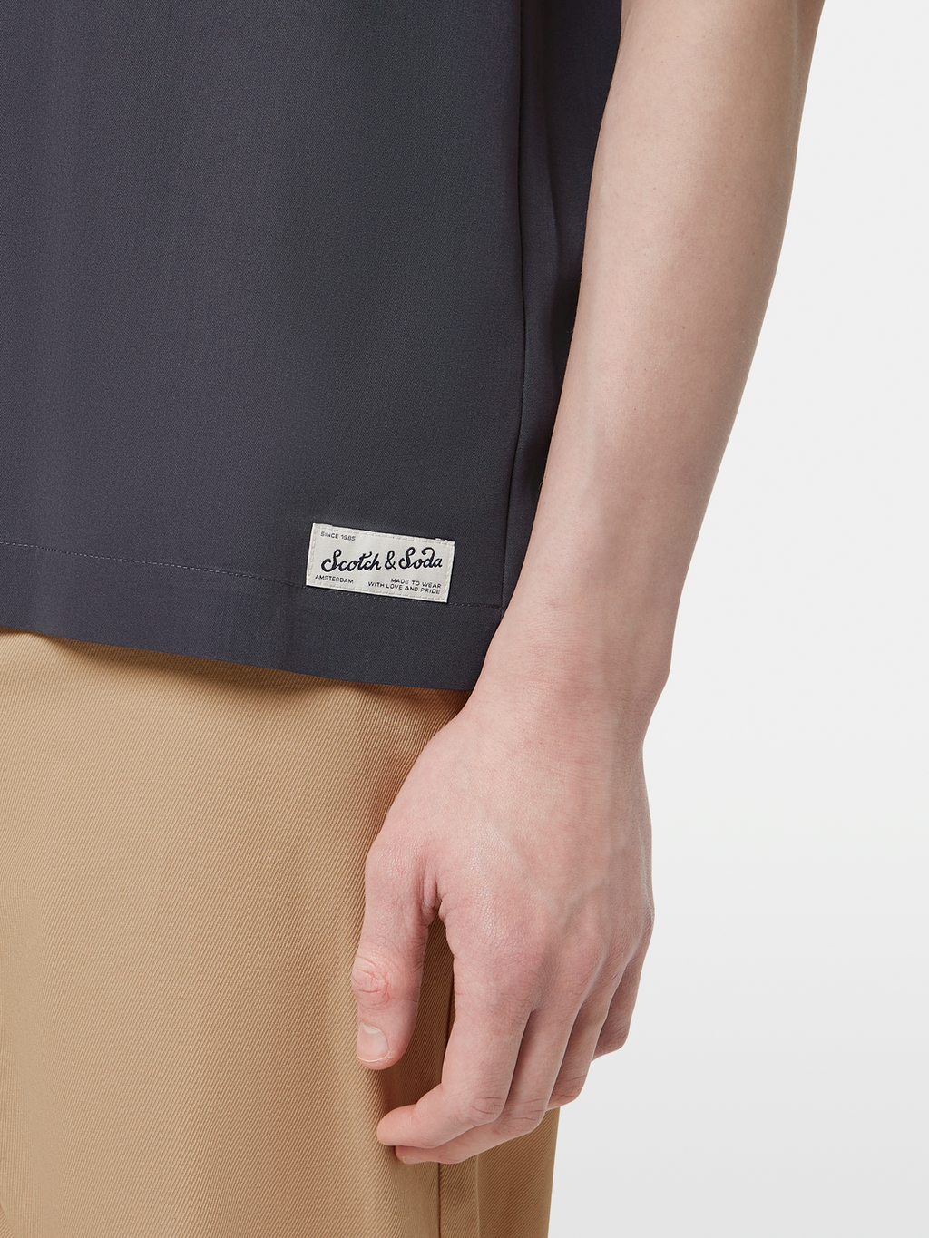 Regular-Fit Sateen Short Sleeve Shirt