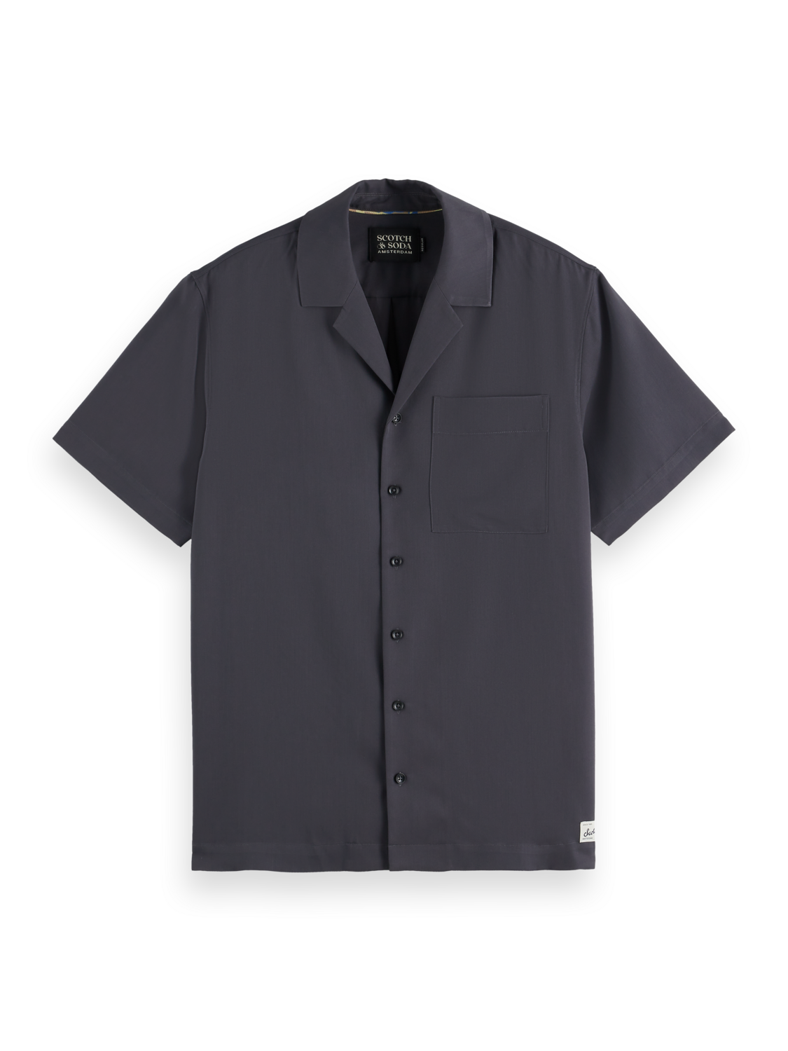 Regular-Fit Sateen Short Sleeve Shirt