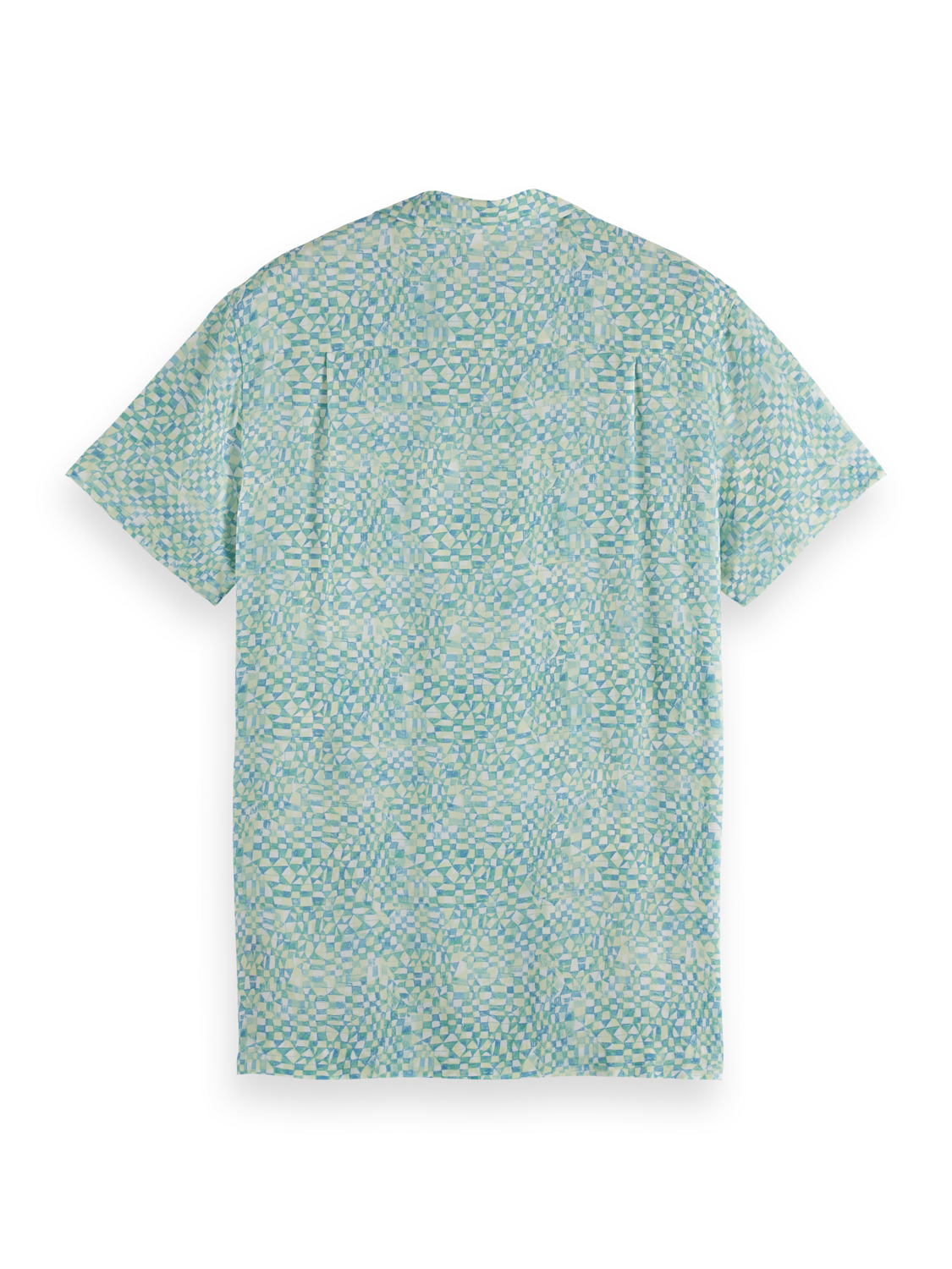Printed Short Sleeve Regular-Fit Viscose Shirt