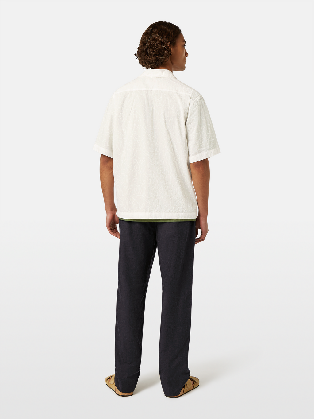 Embroidered Short Sleeve Relaxed-Fit Shirt