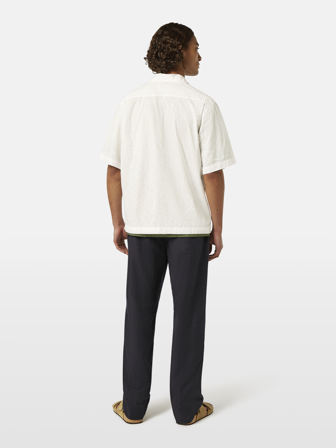 Embroidered Short Sleeve Relaxed-Fit Shirt