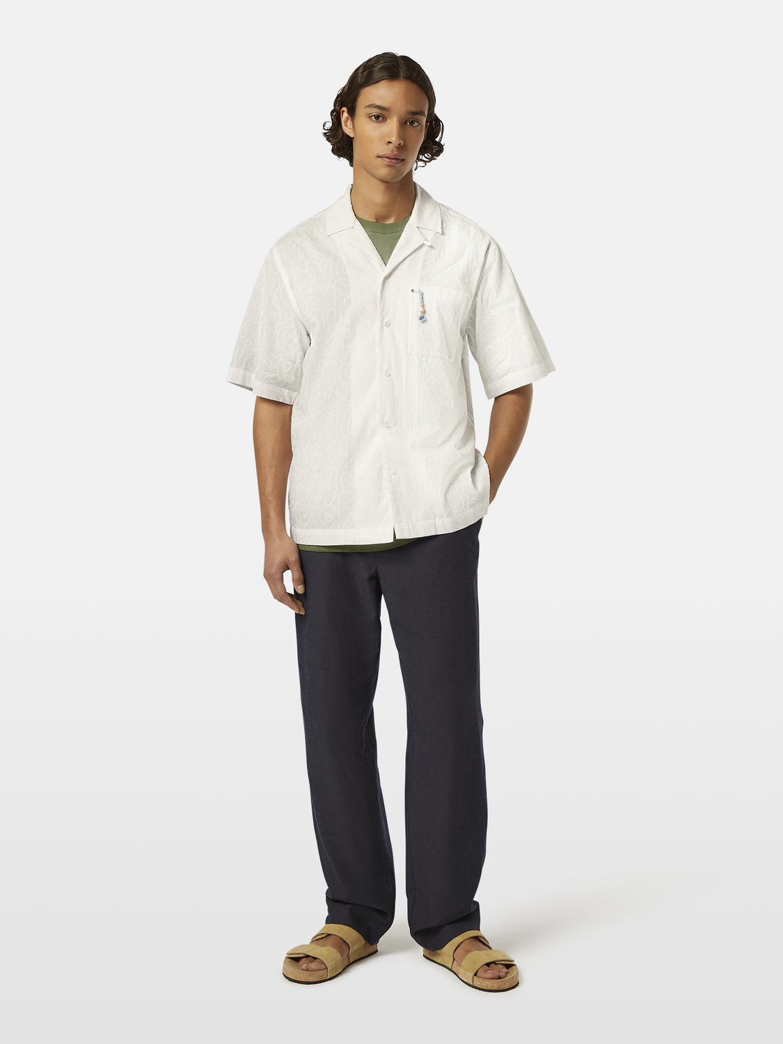 Embroidered Short Sleeve Relaxed-Fit Shirt Scotch & Soda Embroidered Short Sleeve Relaxed-Fit Shirt Scotch & Soda