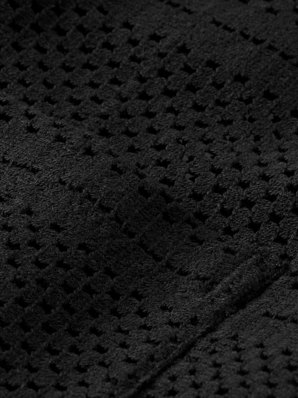 Crochet Short-Sleeved Relaxed-Fit Shirt