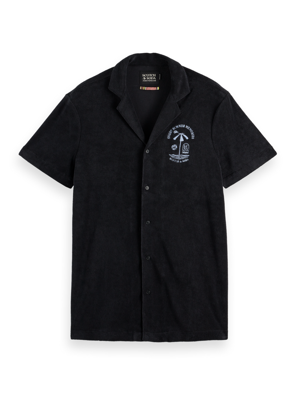 Short Sleeve Regular-Fit Terrycloth Shirt