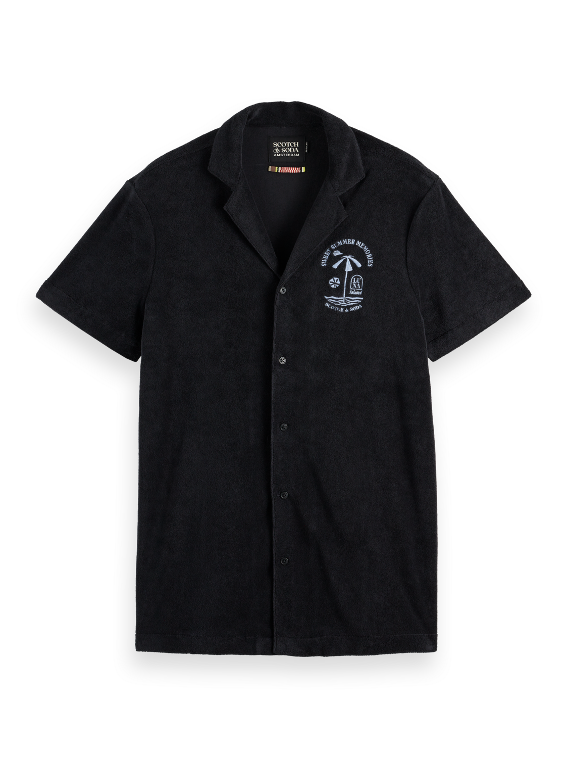 Short Sleeve Regular-Fit Terrycloth Shirt