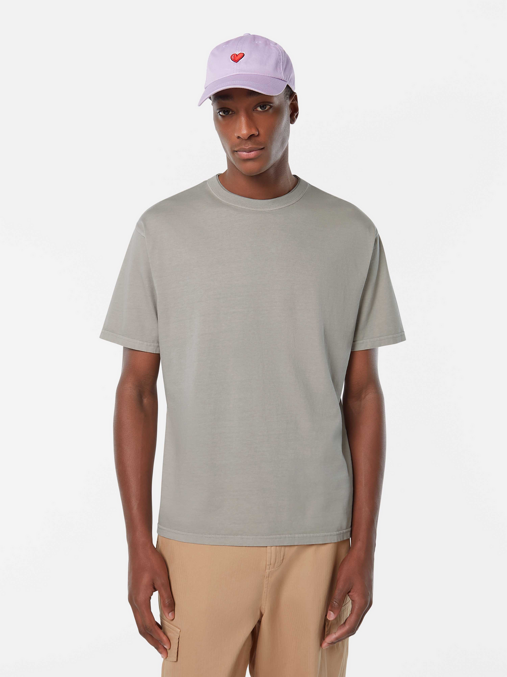 Tee-shirt H/F gris col V | Codes Rousseau Tee-shirt H/F gris col V | Codes Rousseau