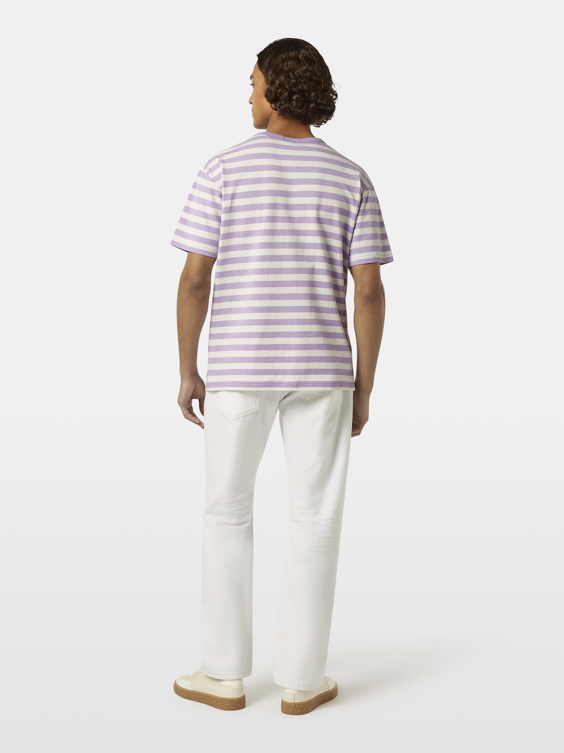 Relaxed-Fit Waffle Striped T-Shirt