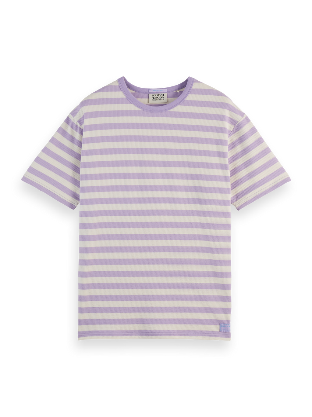 Relaxed-Fit Waffle Striped T-Shirt
