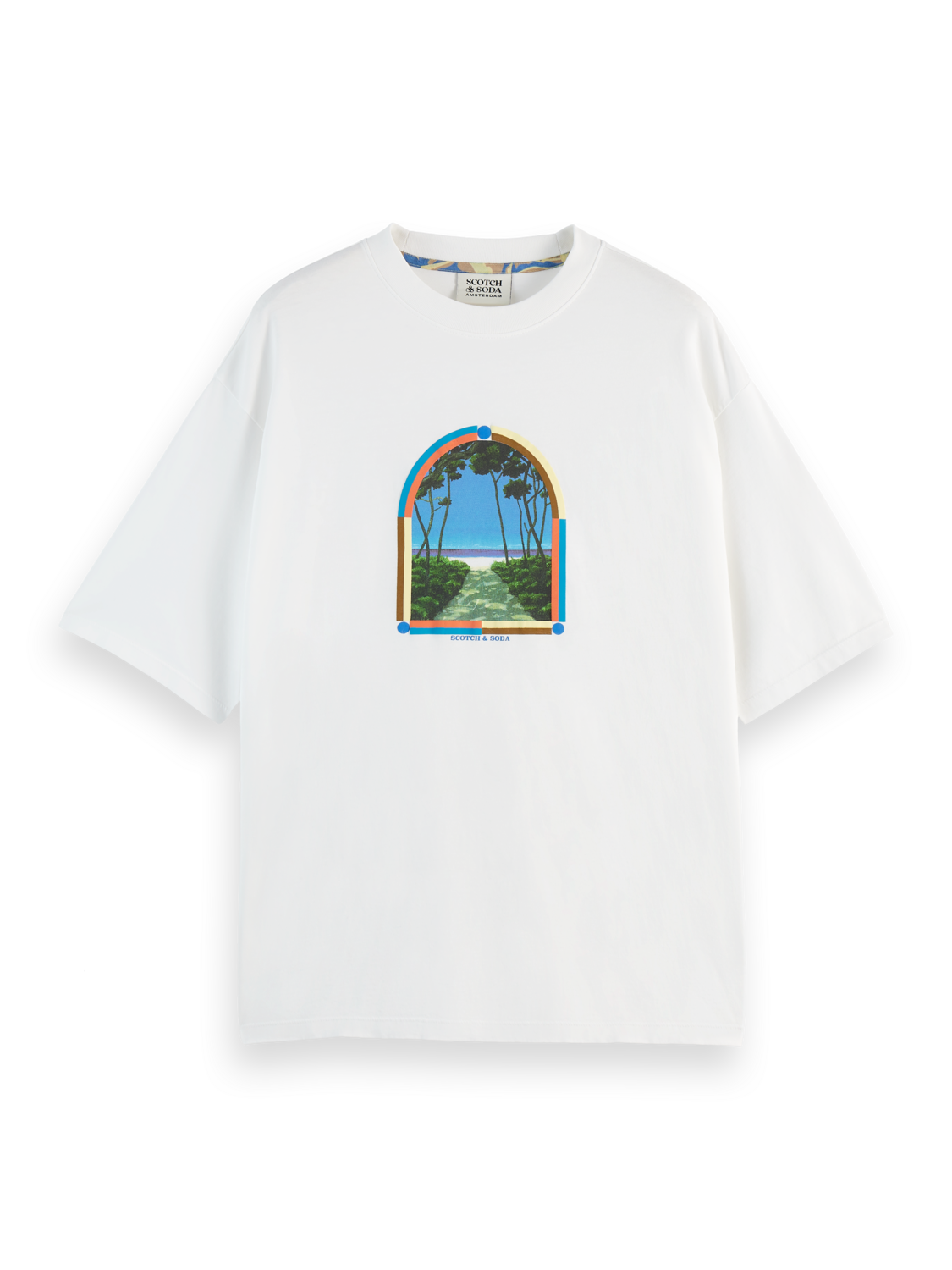 Loose Fit Printed Artwork T-Shirt