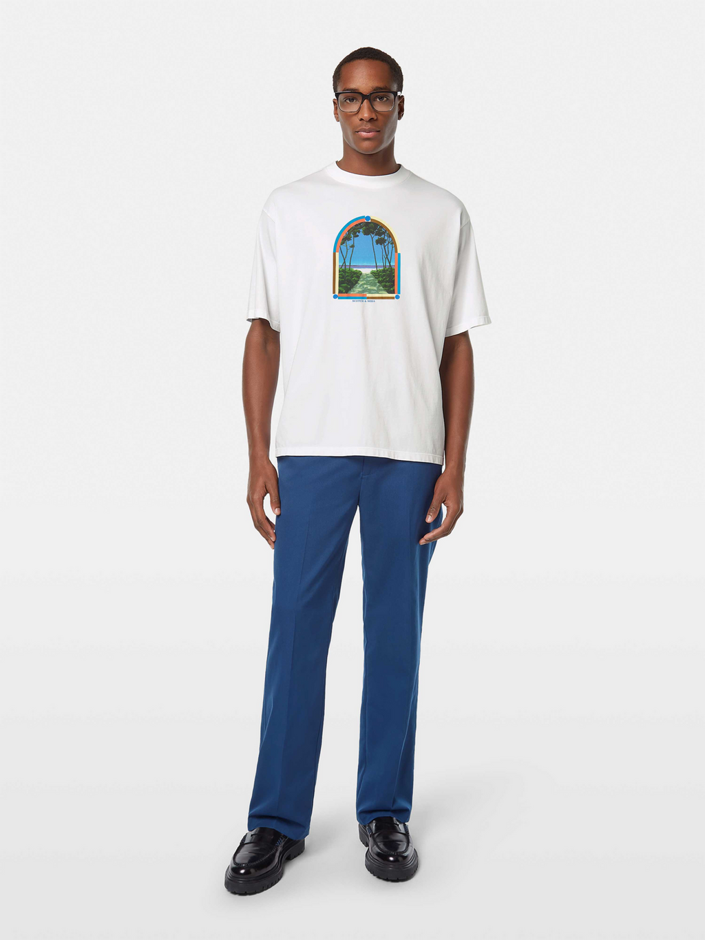 Loose Fit Printed Artwork T-Shirt