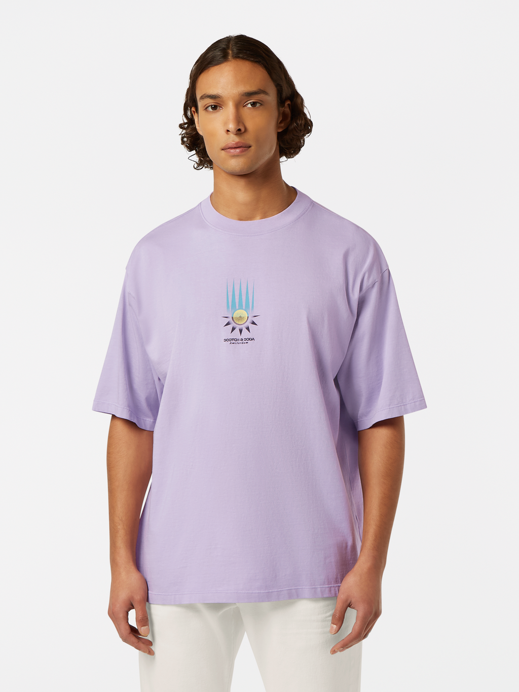 Loose Fit Front Printed Artwork T-Shirt