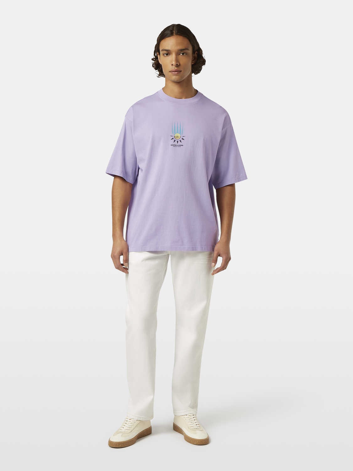 Loose Fit Front Printed Artwork T-Shirt