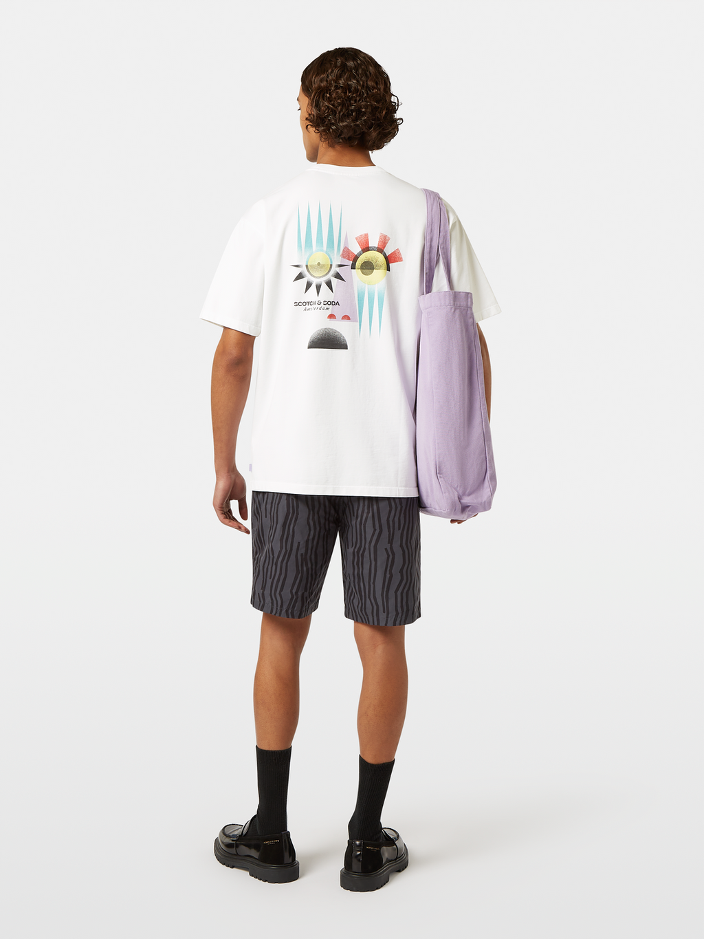 Relaxed-Fit Printed Artwork T-Shirt