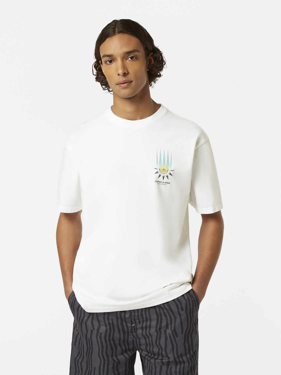 Relaxed-Fit Printed Artwork T-Shirt
