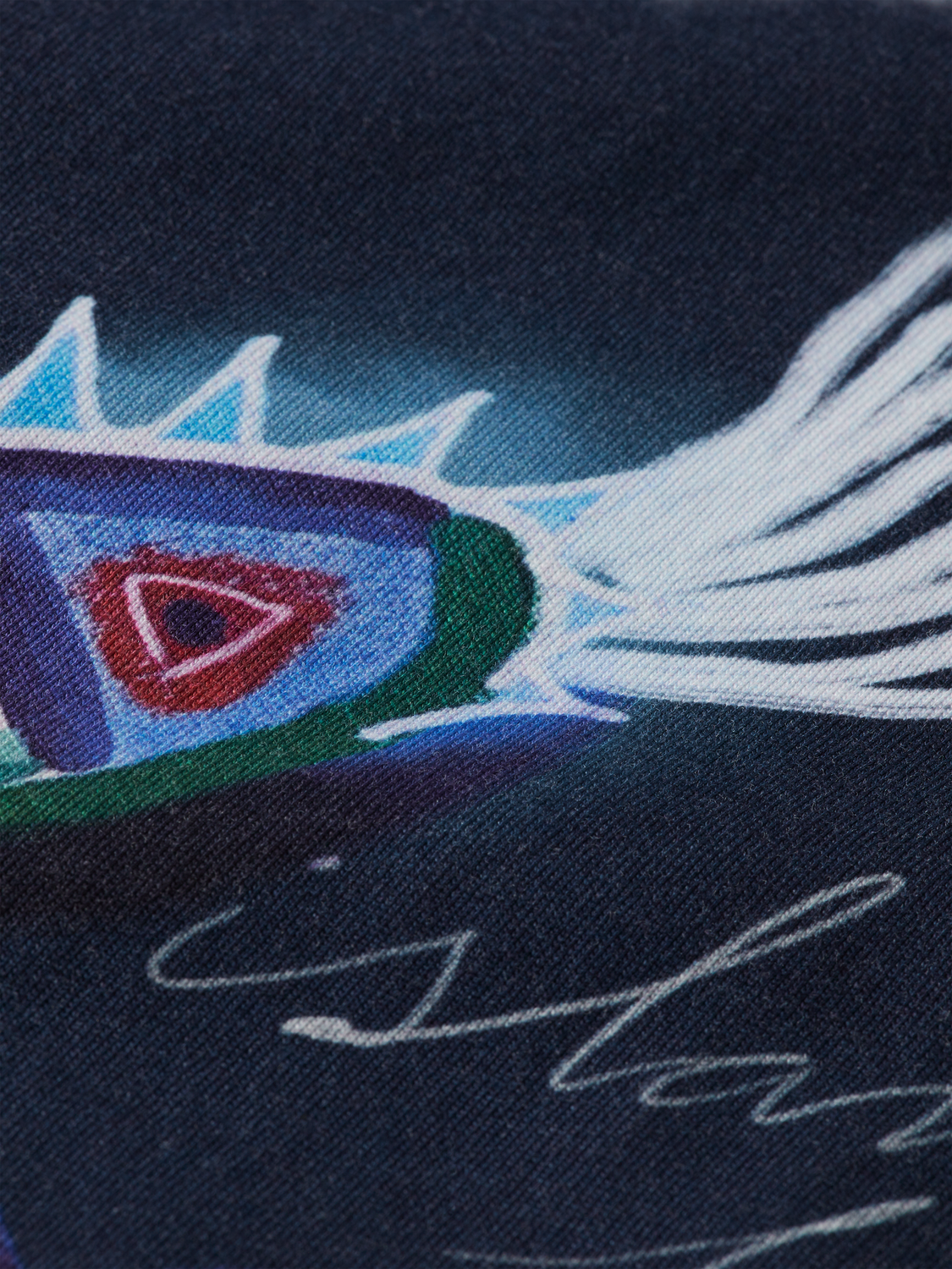 Relaxed-Fit Abstract Island Printed T-Shirt