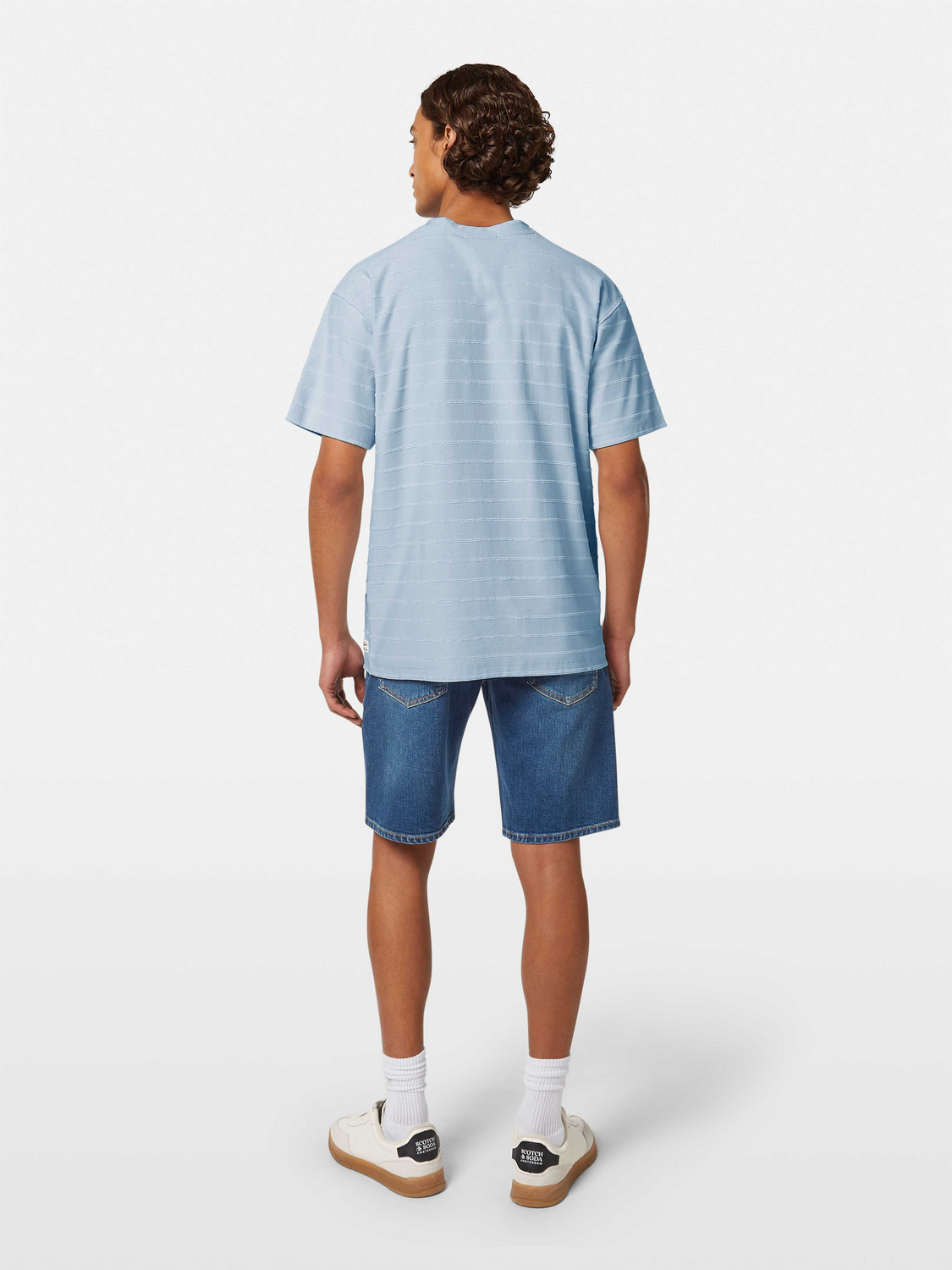 Relaxed-Fit Terrycloth Striped T-Shirt