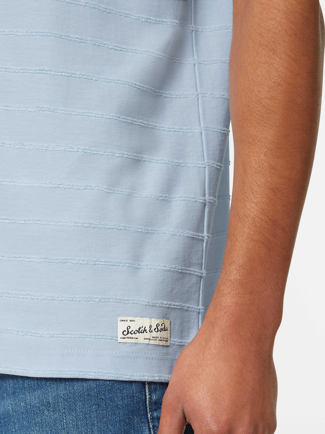 Relaxed-Fit Terrycloth Striped T-Shirt