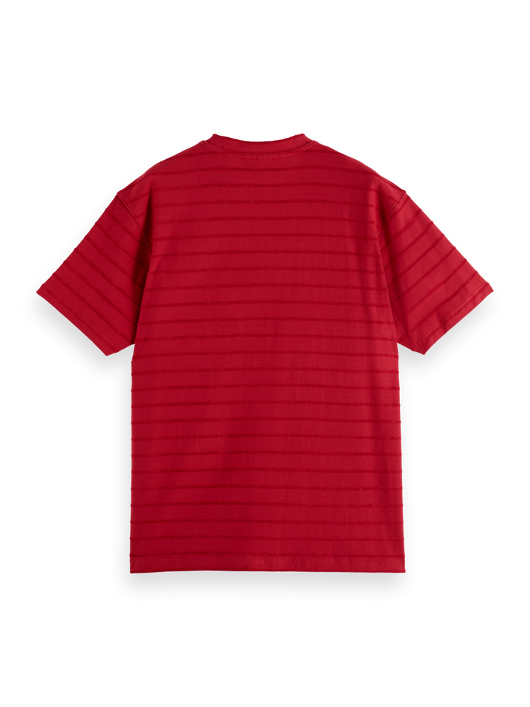 Relaxed-Fit Terrycloth Striped T-Shirt