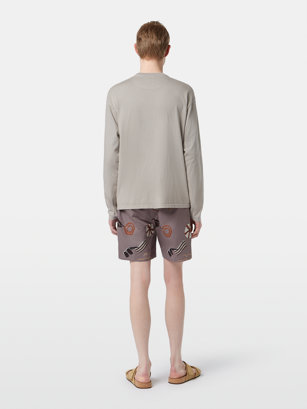 Relaxed-Fit Garment-Dyed Long Sleeve T-Shirt
