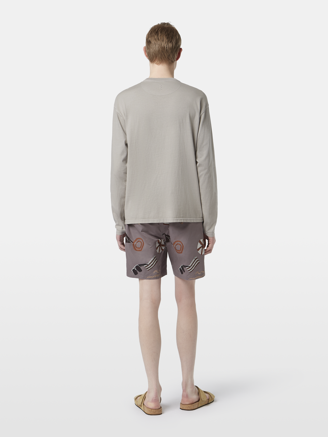 Relaxed-Fit Garment-Dyed Long Sleeve T-Shirt