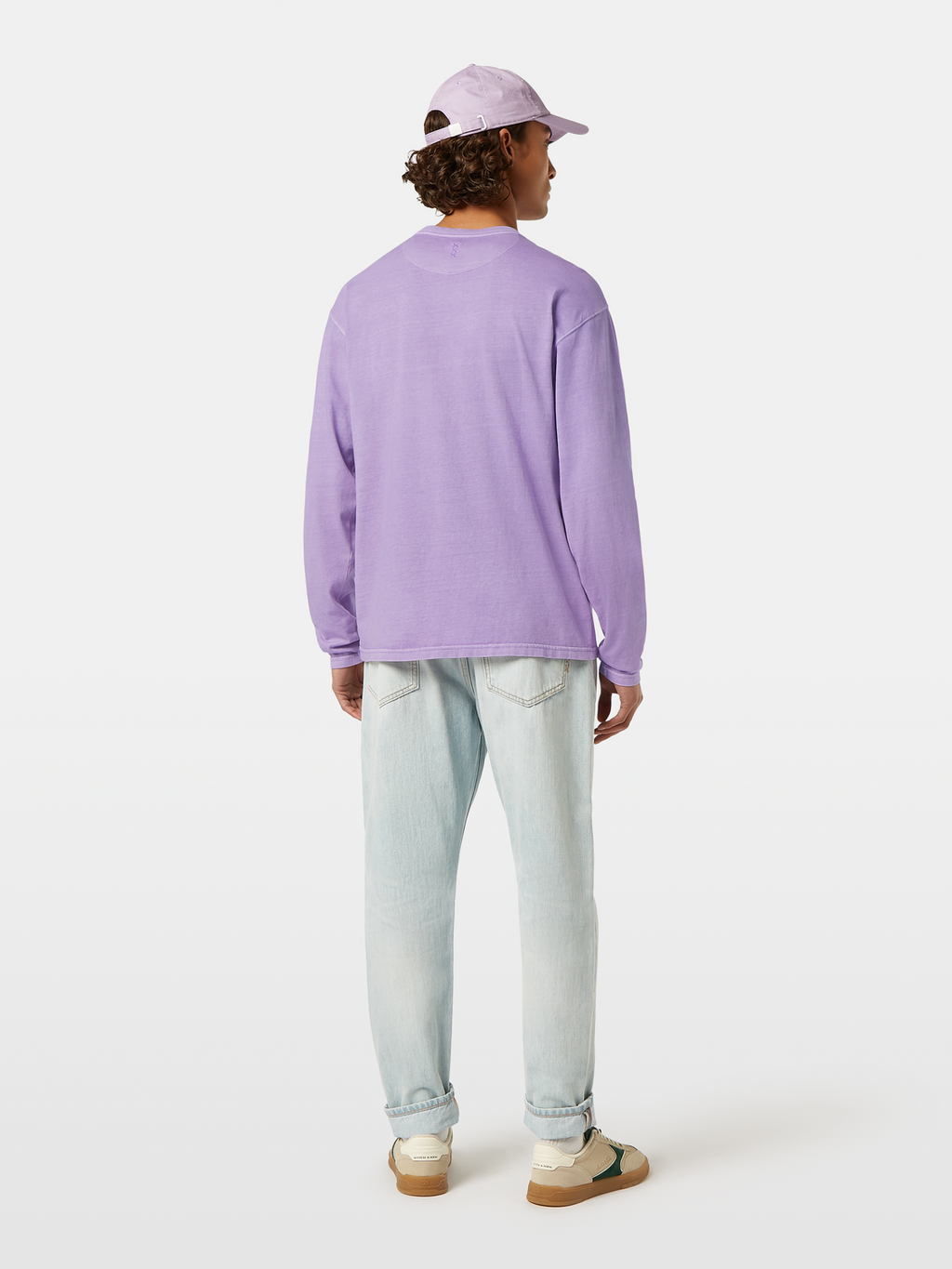 Relaxed-Fit Garment-Dyed Long Sleeve T-Shirt