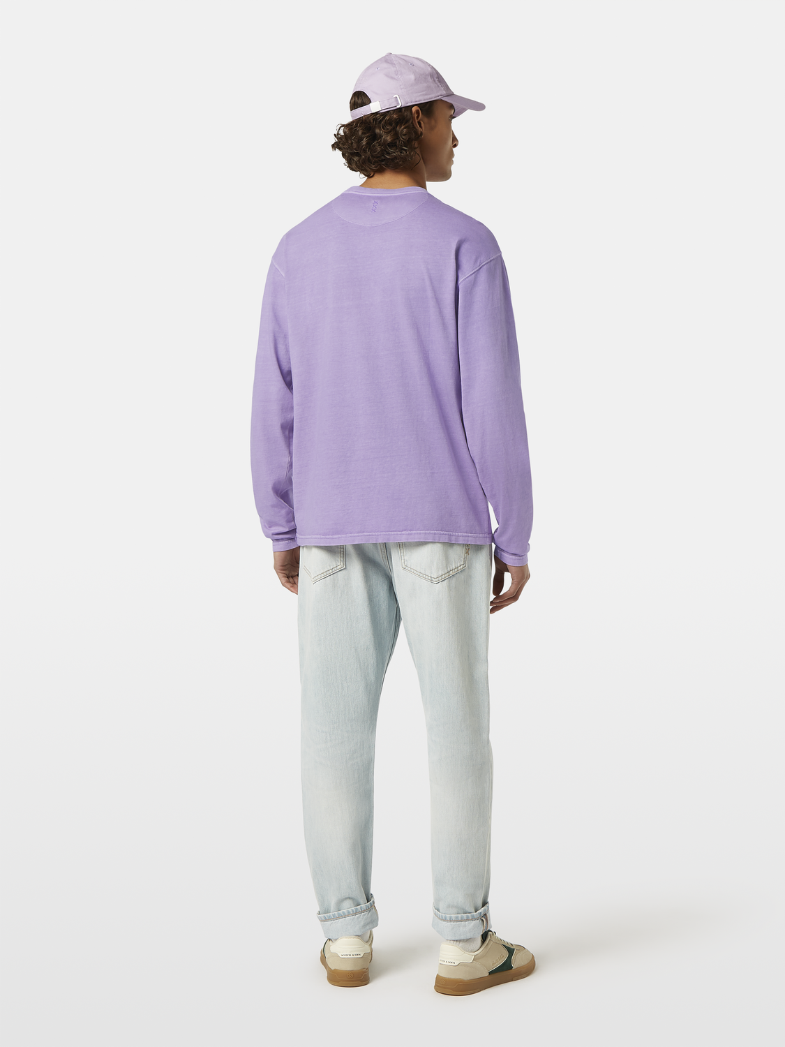 Relaxed-Fit Garment-Dyed Long Sleeve T-Shirt