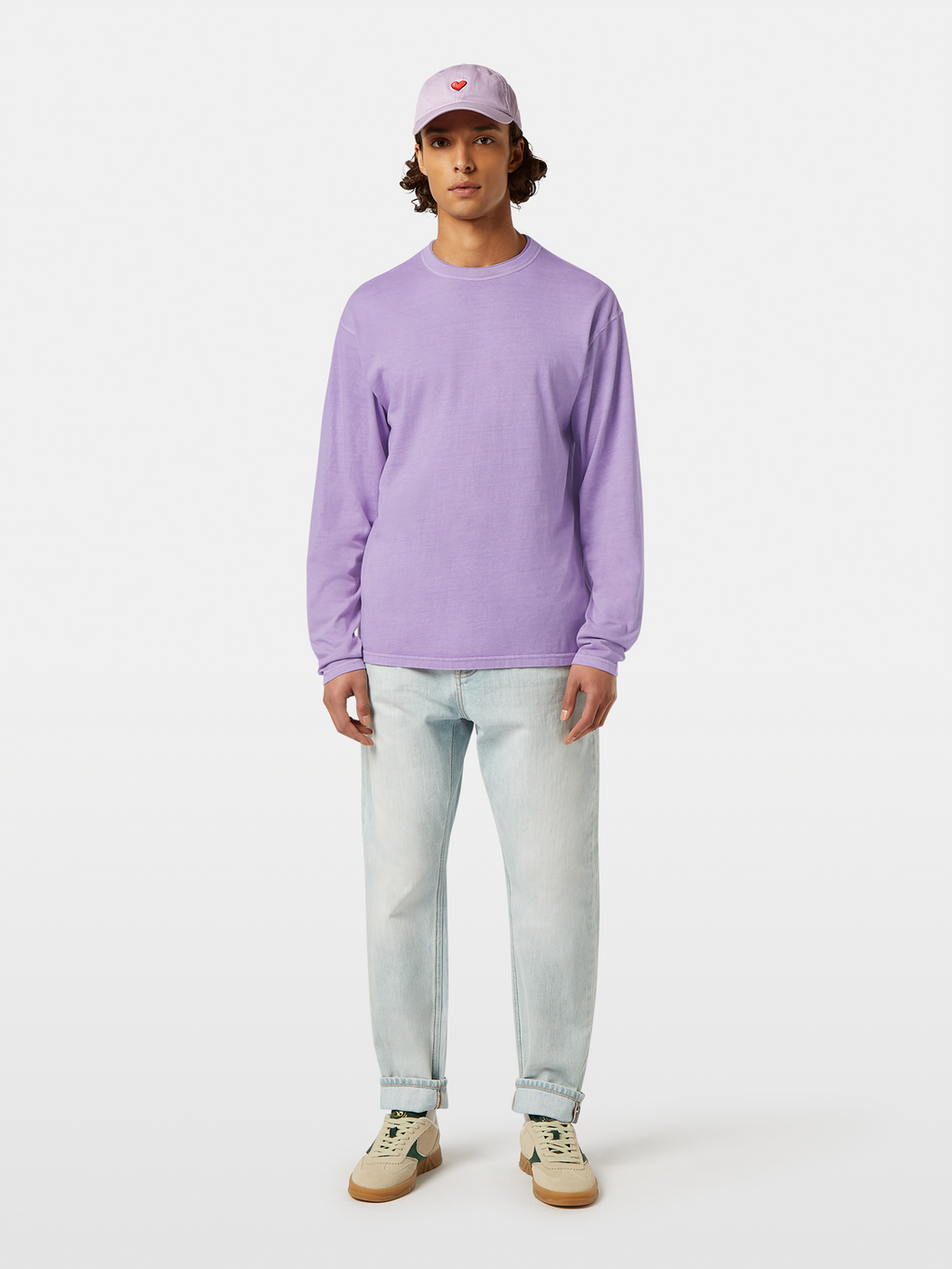 Relaxed-Fit Garment-Dyed Long Sleeve T-Shirt