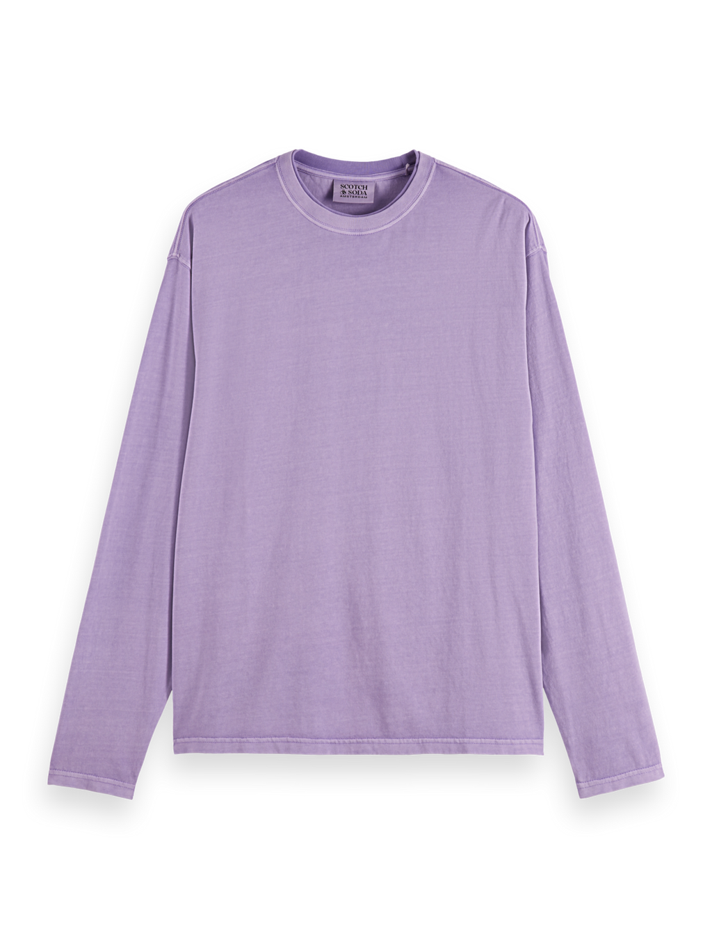 Relaxed-Fit Garment-Dyed Long Sleeve T-Shirt