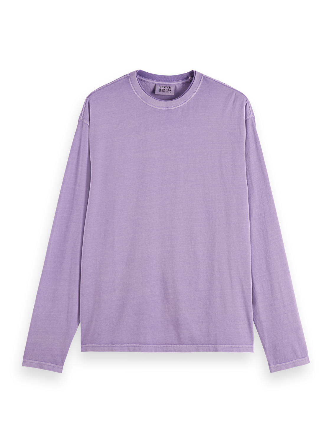 Relaxed-Fit Garment-Dyed Long Sleeve T-Shirt