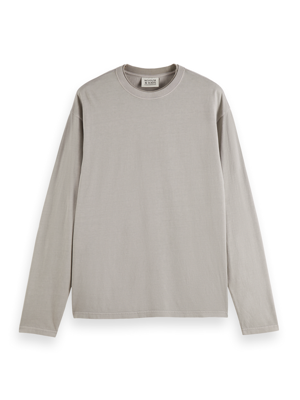 Relaxed-Fit Garment-Dyed Long Sleeve T-Shirt