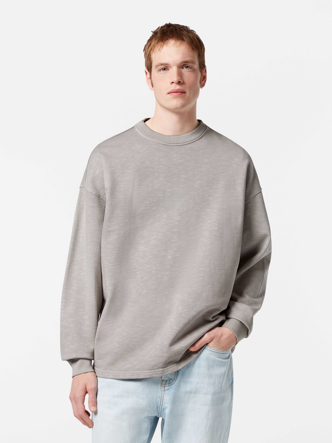 Loose-Fit Garment-Dye Sweatshirt