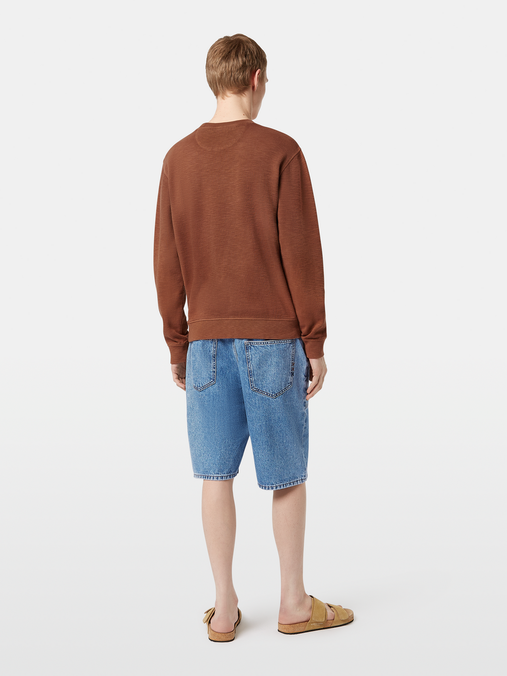 Regular-Fit Garment-Dyed Slub Sweatshirt