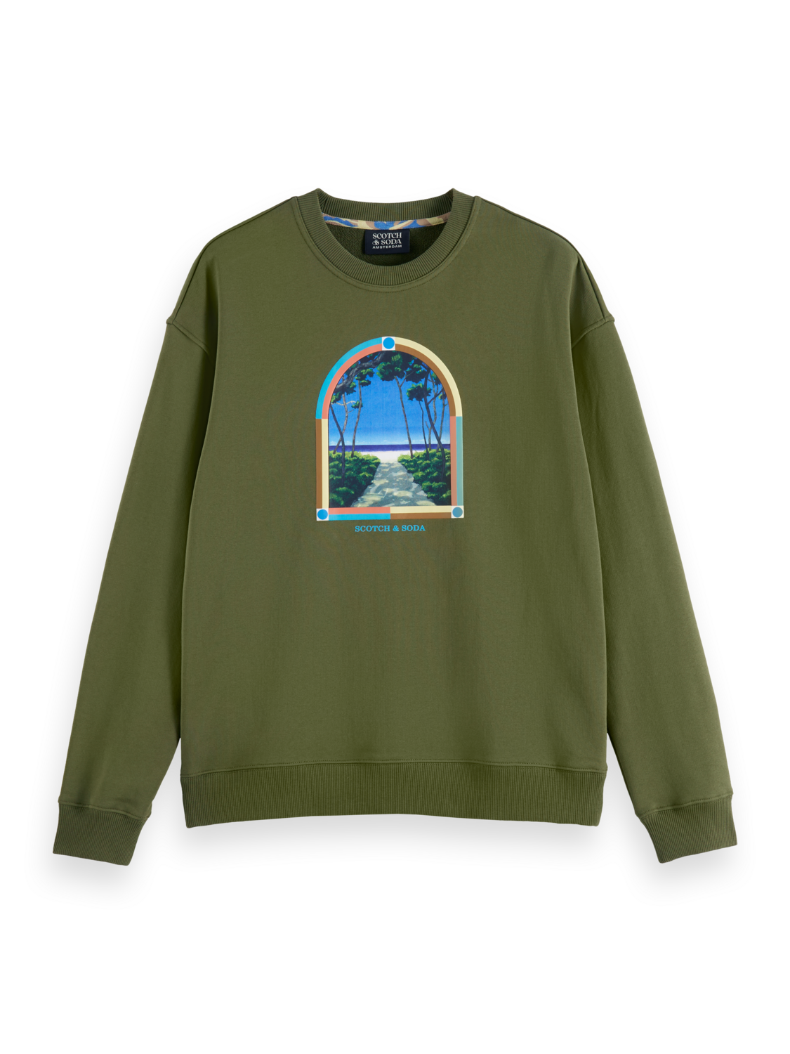 Relaxed-Fit Printed Artwork Sweatshirt