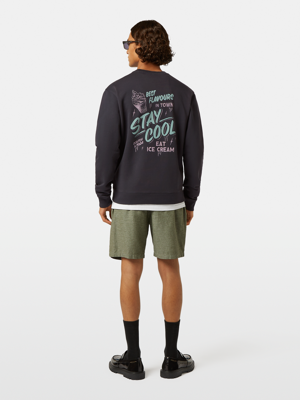 Regular Fit Printed Artwork Sweatshirt