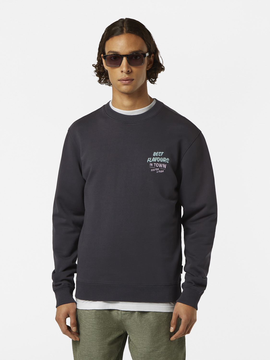 Regular Fit Printed Artwork Sweatshirt