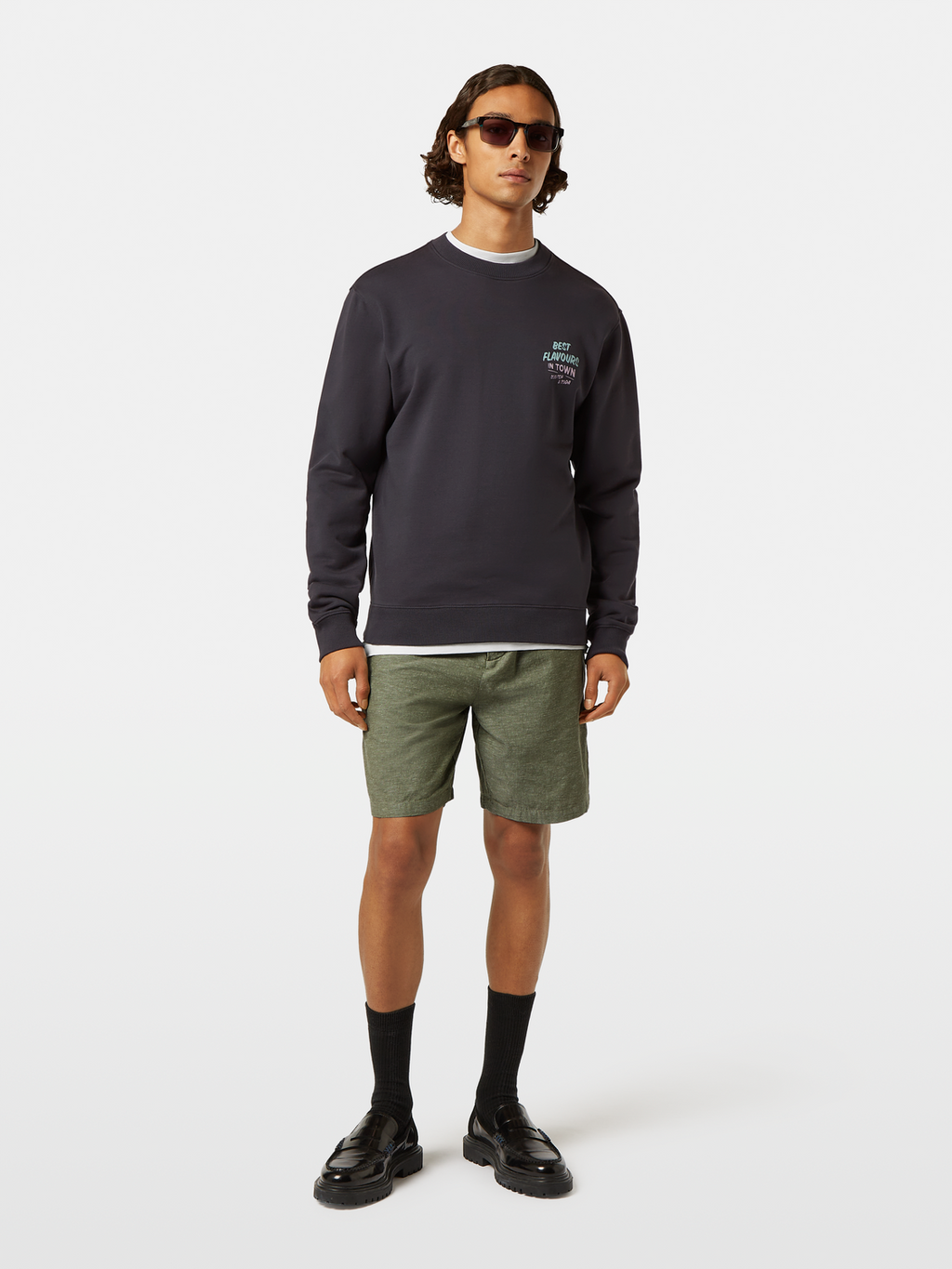 Regular Fit Printed Artwork Sweatshirt