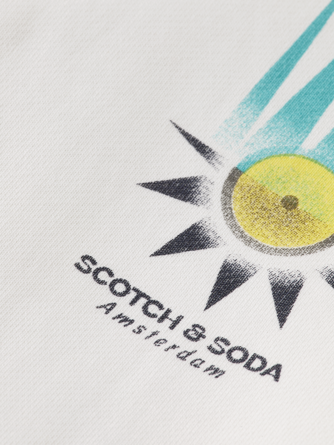 Regular-Fit Printed Artwork Hoodie