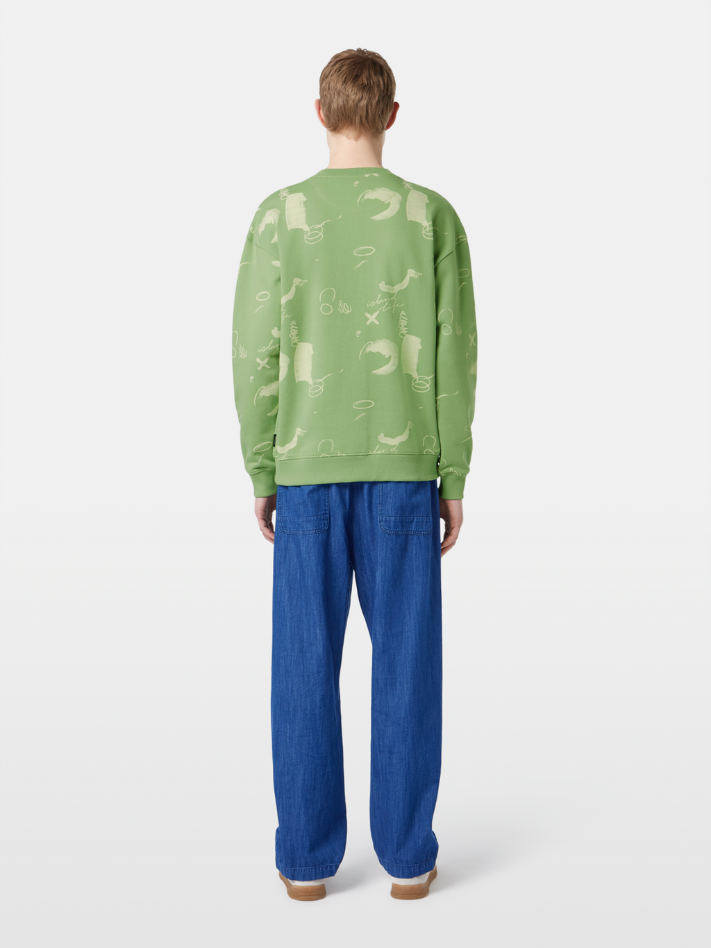 Relaxed-Fit Abstract Printed Sweatshirt