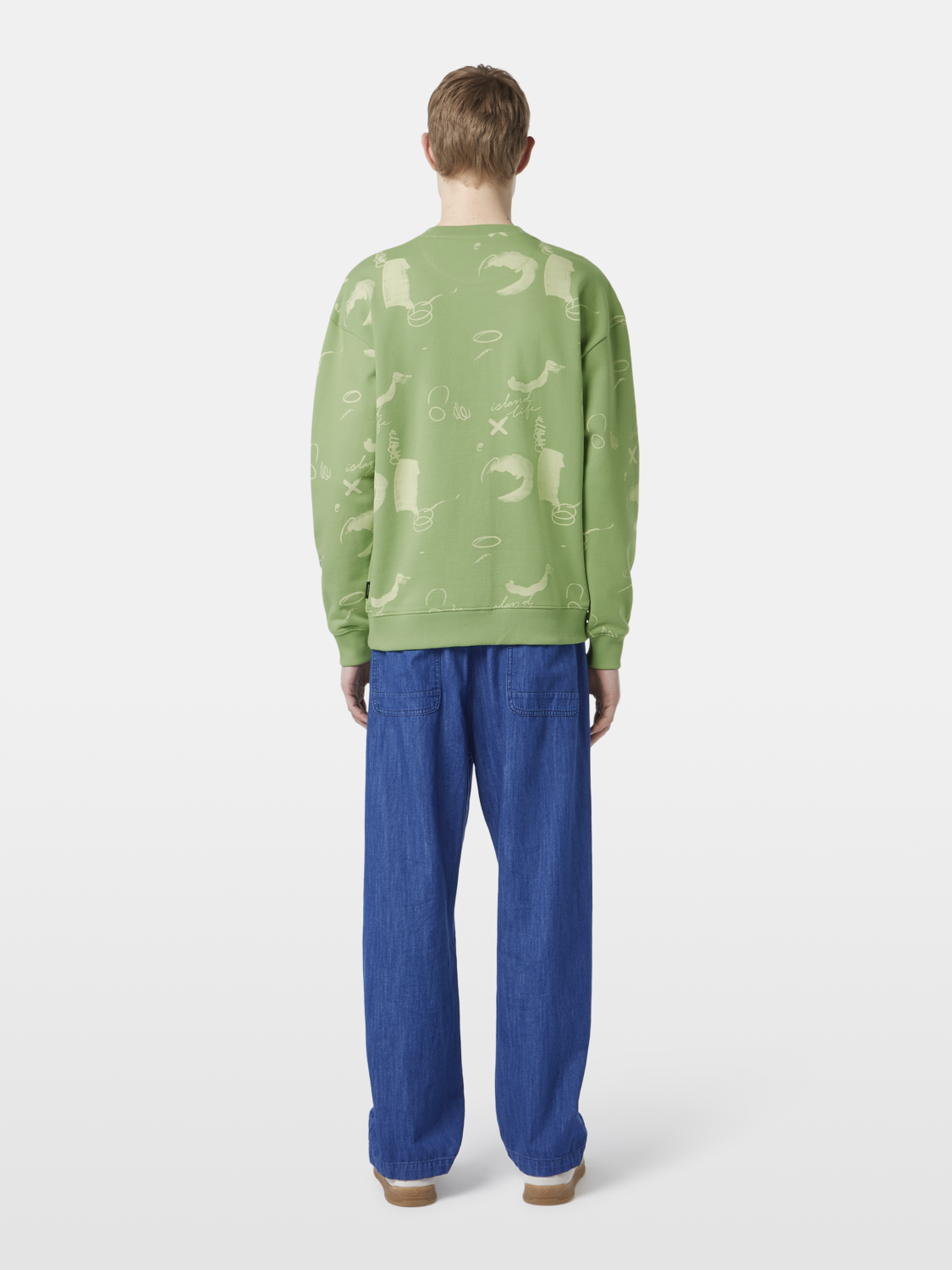 Relaxed-Fit Abstract Printed Sweatshirt