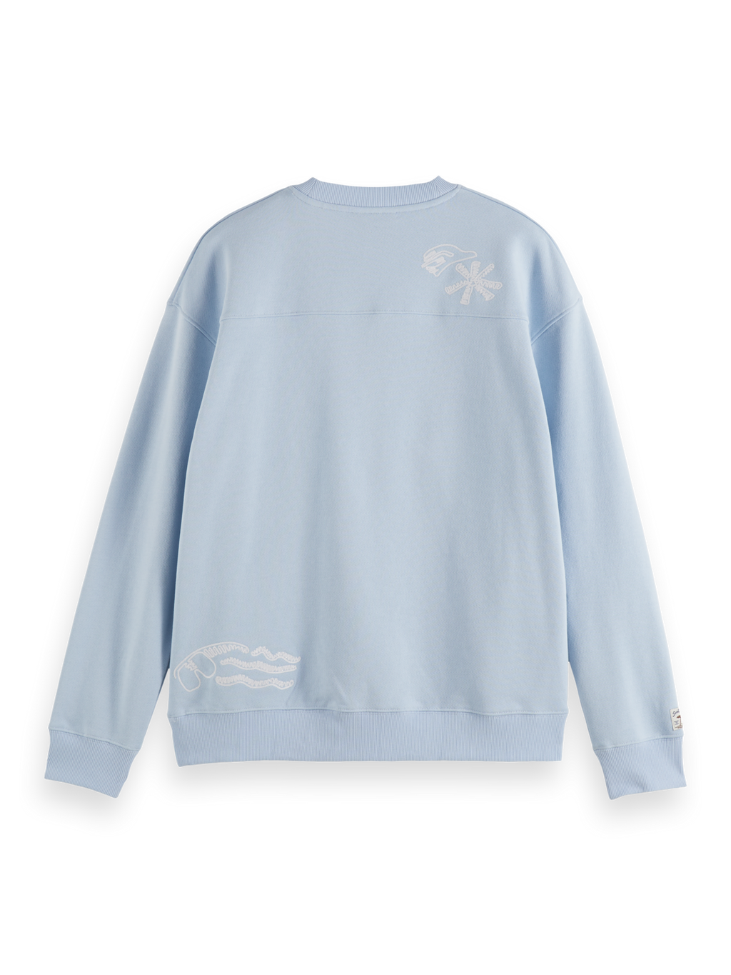 Relaxed-Fit Slub Embroidered Sweatshirt